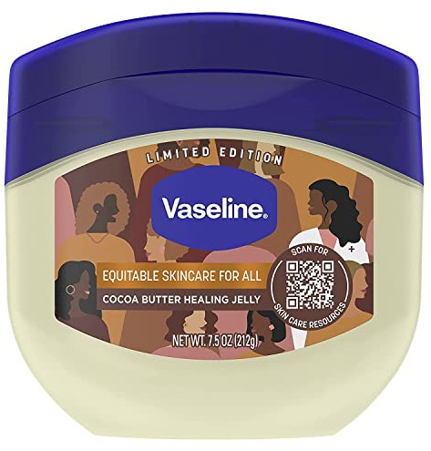 Vaseline Rich Conditioning Petroleum Jelly, Cocoa Butter 7.5 oz (Pack of 12)