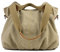 LOSMILE Damen Leinwand Handtasche Schultertasche Leinentasche Umhängetasche Tragetasche Henkeltasche Hobo Tasche (khaki)