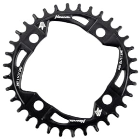 Miranda Unisex – Erwachsene MTB Chainflow 3D Kettenblatt, Schwarz, 34 zähne