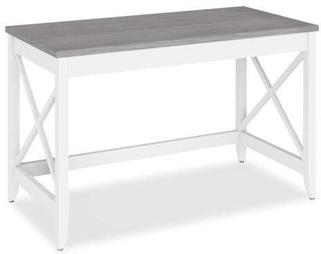 Alera Workspace by Alera Workspace by Alera Farmhouse Writing Desk, 47.24 x 23.62 x 29.53, Gray