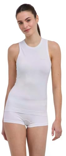 FALKE Damen Baselayer-Shirt Warm W S/l Sh Funktionsmaterial schnelltrocknend 1 Stück, Weiß White 2860, L