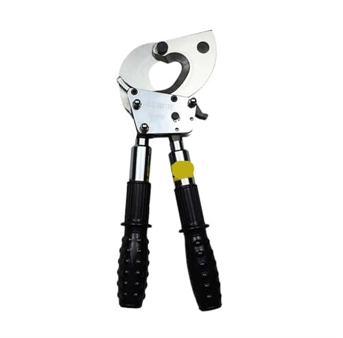Cortador de cables con trinquete Cortador de cables con trinquete Cortador de alambre con trinquete Tijeras for cables de aluminio y cobre de 40 mm Herramienta Cortacables de Carraca(Type 40A)