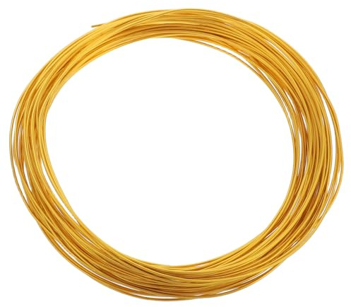 jojofuny 10m Wear-Resistant Jewelry Wire for Crafting and Beading Multi-Function Gold Wire for Necklaces Bracelets and Earrings