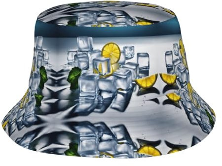 Kfjghhl Chapeau cloche unisexe léger jaune citron pour l'extérieur, l'été, la plage, le pêcheur, les escapades
