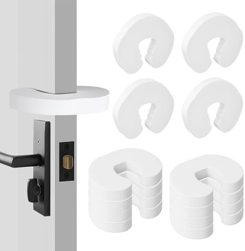 Romon Bloque Porte Bébé, 12 Pièces Cale Anti Pince Doigt pour Fenetre Sécurité, Porte Securite Bebe Amortisseur Stop-Porte Mousse Enfant, Protection Doigt Enfant Securite, Protection Pour Animaux