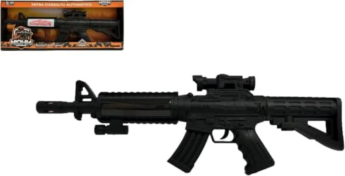 Mitra Leksak med Ljus Och Ljud Cm 50 Gevär Leksak Barn Mitra Leksak Gun M4 Leksak Ljud Ljud Maskingevär Barn Leksak Batteri Spel Gevär (A)