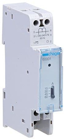 délesteur 1 Weg Kontakt/1 Eingang (Flash) mit Trafo-Steckdose für Zähler Elektromechanische 230/400 V 55059 Hager 60001
