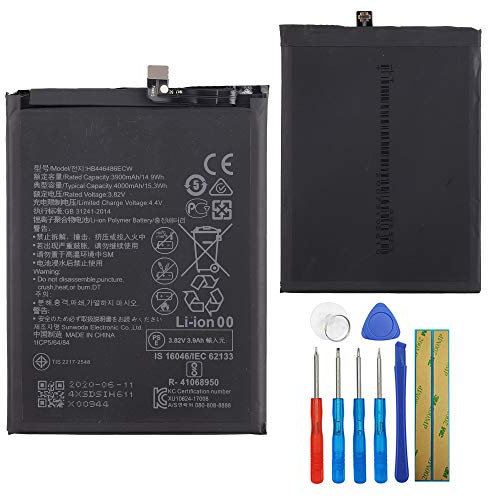HB446486ECW Batterie de rechange compatible avec Huawei P Smart Z P Smart Pro 2019 STK-L21 avec outils