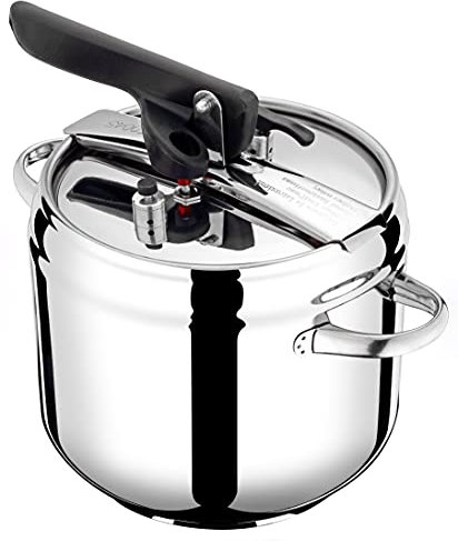 Pintinox First Schnellkochtopf aus nickelfreiem Edelstahl, induktionsgeeignet, mit 4 Sicherheitssystemen 3,5 l