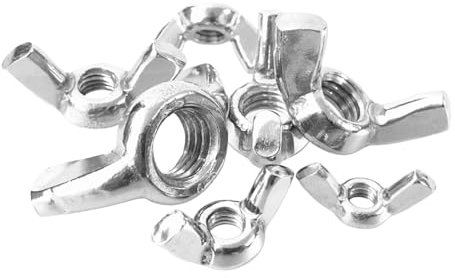 Flügelmuttern DIN 315 V4A/A4 Edelstahl amerikanische Form M3 M4 M5 M6 M8 M10 M12 (je 5 Stück)// EHK-Verbindungstechnik