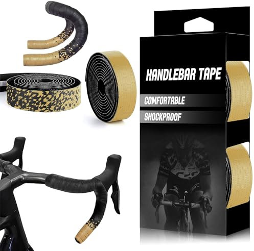 Lenkerbänder, Cycling Lenkerband, Fahrrad Lenkerband, Lenkerbänder mit Endstopfen, Fahrrad Lenkerband für MTB Rennrad, Fahrrad Lenkerband rutschfest und Stoßdämpfend Griffband für MTB Rennrad