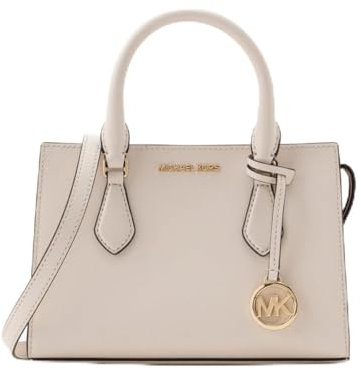 Michael Kors Sheila Small Non-Leather Vegan Satchel, Helles Cremeweiß