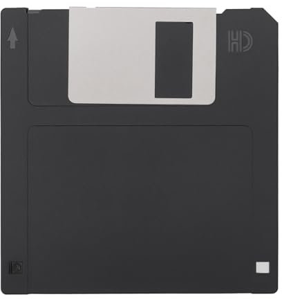 eMagTech 1Pc 3.5 Pollici Floppy Disk Cleaner 1.44MB Formatta Un Floppy Disk Cleaner Floppy Disk Cleaner Portatile Per PC Amiga Atari ST Archimedes Nero