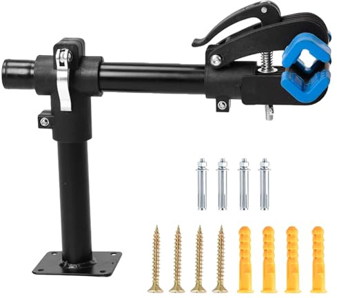 Kamanan Supporto di montaggio per bicicletta, fino a 30 kg, regolabile in altezza, testa di serraggio girevole a 360°, supporto per il montaggio della bicicletta da corsa, mountain bike