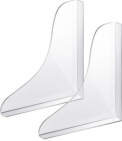 MoSundi Kit de protección contra salpicaduras de ducha con base de silicona impermeable y deflector acrílico para esquinas de bañera, transparente, paquete de 2