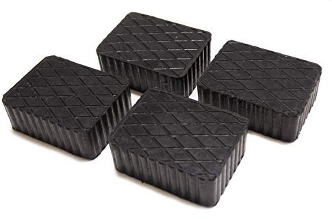 Gummiauflage 160x120x70mm - KIT mit 4 gummiklotz für Kfz Hebebühnen. Abmessungen des Gummiklotzes