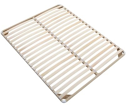 Vente-unique - Sommier Cadre à Lattes 140 x 190 cm - 2x19 Lattes - sans Pieds - Beige - Kalista de YSMÉE