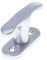 Aqbau® Fenstergriff Metall (Silber) Fensterolive Lackiert Balkontürgriff Metall fenstergriff klein, universal fenstergriffe, Fensterbeschlag