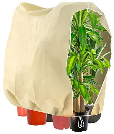 Hekasvm Winterschutz für Pflanzen Schutzhülle für Pflanzenschutz Winter überwinterungszelt für Pflanzen Garden Winterschutz für Kübelpflanzen Dickes Material Waschbar Reißfest