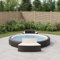 Tidyard 2 STK. Whirlpool Bänk mit Kissen Poolumrandung Poolverkleidung für Spa Poly-Rattan und Massivholz Akazie Schwarz