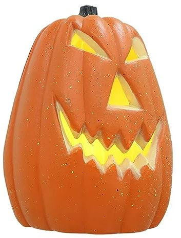 Luci Di Zucca Di Halloween Lampada Da Zucca A LED Con Jack-O-Lantern Di Halloween Ornamento Di Zucca Illuminato A Batteria Decorazione Spettrale Di Zucca Per Decorazioni Di Halloween Zucca Grande