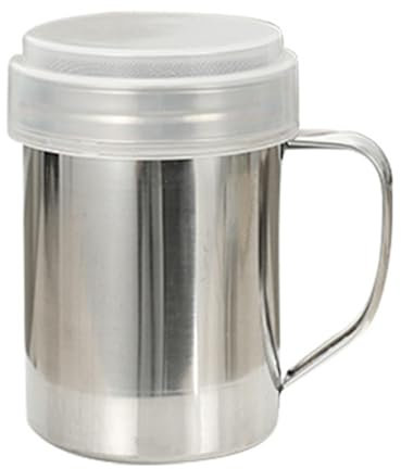 F Fityle Espolvoreador de Acero Inoxidable para dragar, salero, espolvoreador de, azucarero, condimentos, Especias para Hornear, Cocina, 7cmx10cm