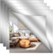 Binnan 4pcs Miroir Mural Autocollant,Miroir Autocollant 30 X 30 cm,Acrylique Miroir Adhesif Mural,Bricolage Décoration Murale sans Cadre Miroir pour Salle de Bain,Salon,Chambre