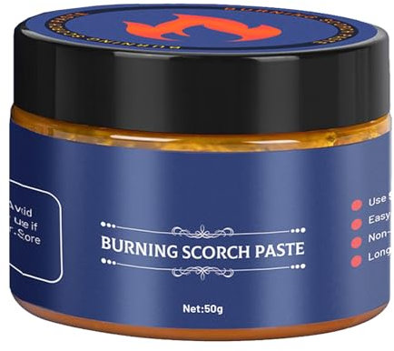 GNAUMORE Pâte à brûler du bois, pâte à brûler du bois pour travaux manuels, gel de combustion en tissu de bois extérieur de camping, gel à brûler facile à appliquer, 50 g