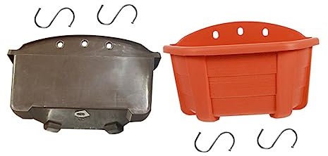 VICASKY 2 pezzi decorazione da parete in legno con serbatoio d'acqua per giardino e interni vintage