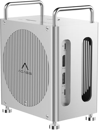 ACASIS 40Gbps Mac mini M4 Dock with Dual-Bay NVMe SSD Enclosure, 11-1 Workstation for Mac mini M4 and M4 Pro, Docking Station with DP 4K60Hz, 3XUSB-A10G, PD 30W, Support Dual SSD (M002 Pro-EU)