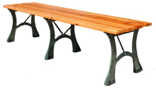 LUNAIZHUO Panchine da Esterno Resistenti Alle Intemperie, Panca da Giardino Senza Schienale, Sedia in Ferro Battuto da 2-3 Posti per Parco, Prato, Terrazza, Spogliatoio(180cm/81in)