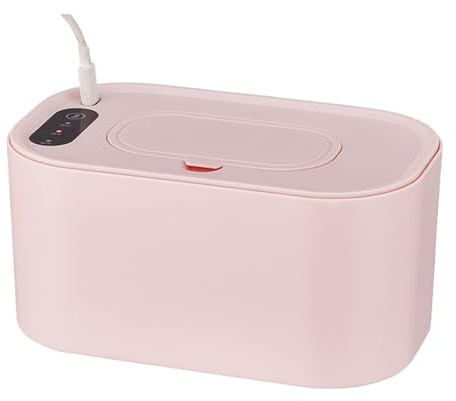 Dispensador Calentador De Toallitas Para Bebés - Estuche De Toallitas Calentadas Por USB, Pantalla De Temperatura Portátil, Soporte De Calentamiento Uniforme | Solución Suave Y Cómoda Para Cambios De