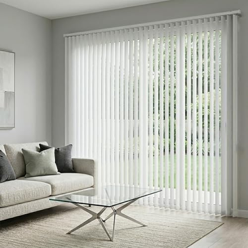 Genérico Persianas Verticales Blackout Estores Verticales Control de Luz Cortina Lamas Vertical Térmico Cortina de Protección Solar y Privacidad para Oficina Ventanas Grandes(250cmW x 300cmH)