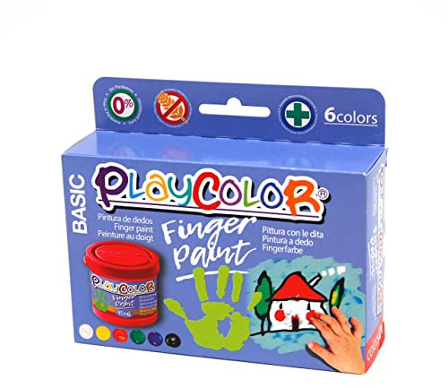 Playcolor Finger Paint 40 ml. x6 - Fingerfarbe - 17591