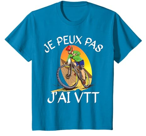 Je Peux Pas J'ai VTT Humour Cadeau Cycliste Vélo T-Shirt