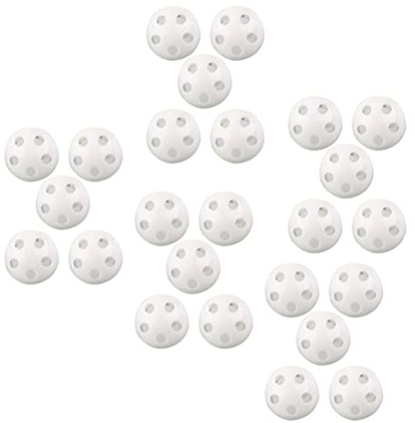 Toddmomy 50Pcs Round Doll Noise Maker Repair Fix Toy - Rattle Squeaker Noise Maker Replacement Rattle Insert Crafts Accessories 24mm