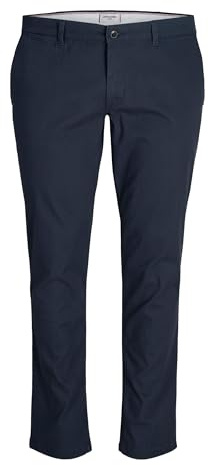 JACK & JONES Mens Dave Chino Plus Size Pants Navy Blazer 44W / 32L