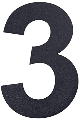 nanlyiau Numero de casa 6in/15.3cm Número de acero inoxidable mate RAL 7016,hecho de acero inoxidable sólido 304 Apariencia flotante,(7016 6in3)