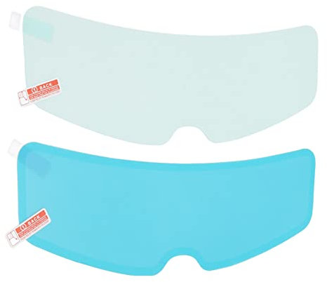 Patch Anti-pluie pour Casque, 24,5 Cm/9,6 Pouces pour Casque de Moto Anti-pluie, Film de Visière Anti-buée, Intérieur, Extérieur, Haute Transparence Universel