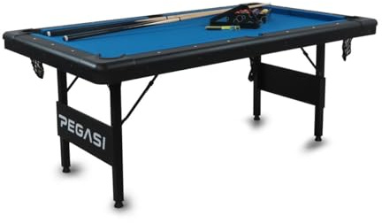 Pegasi Billardtisch Foldy 6ft - Schwarz - zusammenklappbar
