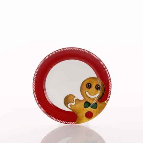 Weissestal Lot de 6 assiettes sucrées/pain 18 cm Sweet Noël