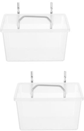 GALPADA 2 Pièces Conteneur de Rangement pour Panneau Perforé Boîte de Rangement Transparente avec Support pour Accessoires et Crochets pour Bricolage et Organisation Outils
