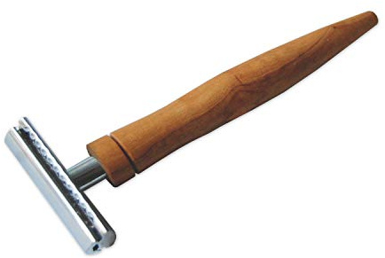 D.O.M. Rasierhobel -KLASSIK- mit Griff aus Olivenholz (Mit GriffZugspitze)