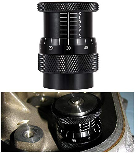 4929 Valve Spring Height Micrometer Measurer Tool, 1.600-2.200 Height Range Suitable for Most V8 Engines (Black)