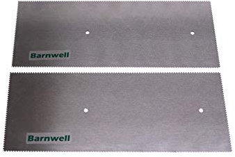 Barnwell 2 x Replacement 1.0mm V Notched Adhesive Trowel Blade