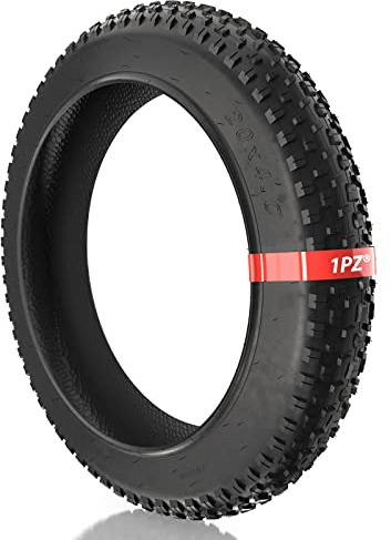 1PZ T20-X01 Fat Tire 20 x 4.0 Inch E-Bike Mountain Bicycle Tire Replacement for High-Performance Puncture-Resistant and All-Terrain Folding Electric MTB Tire with Offroad or Trail Riding