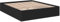vidaXL Bettgestell, Bett Doppelbett für Schlafzimmer, Bettrahmen mit Lattenrost, Schlafzimmerbett Modernes Design, Schwarz 160x200cm Holzwerkstoff