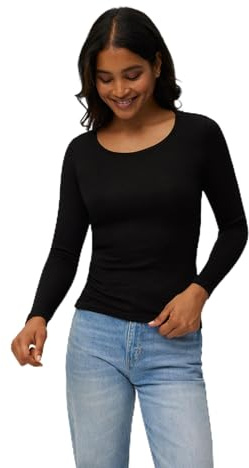 YSABEL MORA Camiseta Térmica Control de Temperatura Manga Larga para Mujer - Confort y Tecnología Avanzada para Mantenerte Cálida y Cómoda en Cualquier Clima con Tejido Transpirable e Hipoalergénico.