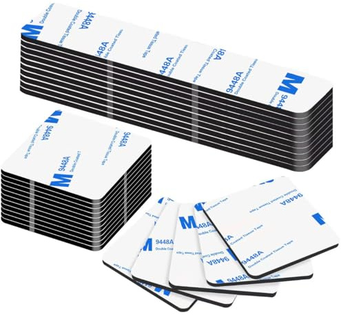 Monsensiy 52 Stück doppelseitige Klebepads, doppelseitiges Klebeband, doppelseitiges Montageband für Wände, zum Aufhängen, für Spiegel und schwere Gegenstände