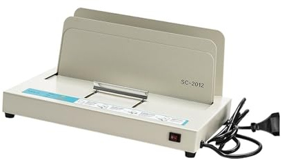 Máquina encuadernadora, Máquina de encuadernación térmica con pegamento termofusible, encuadernadora eléctrica for sobres, informes, facturas, documentos de contratos de oficina